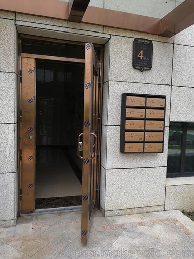 供應(yīng)紹興市電子防盜門 不銹鋼樓宇門 鋁合金樓宇門制作圖片