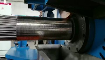 基管外直绕型筛管机，基管外直绕式绕丝筛管设备，长度13米
