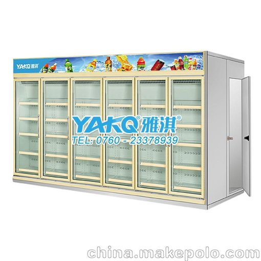 供應(yīng)多門后補式飲料柜，飲料冷藏展示柜，超市冷柜圖片