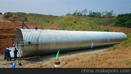衡水錦堒專業(yè)生產(chǎn)波紋涵管 種類齊全 拼裝鋼波紋管涵圖片