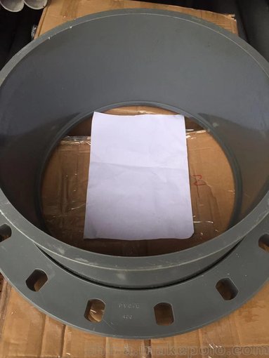 UPVC灰色國標200mm國標8寸分體式法蘭接頭承插式活套平承法蘭圖片