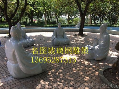 供應景觀(guān)玻璃鋼人物雕塑園林雕塑圖片