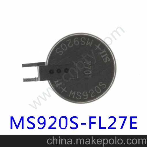 MS920S-FL27E 精工3V 充電紐扣電池圖片