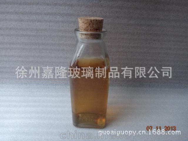 長期批發(fā) 冷泡茶木塞玻璃瓶 高白料工藝品玻璃瓶 冷泡茶玻璃瓶圖片