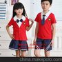 西部元素幼儿园园服夏季新款儿童红色纯棉高档校服套装班服批发