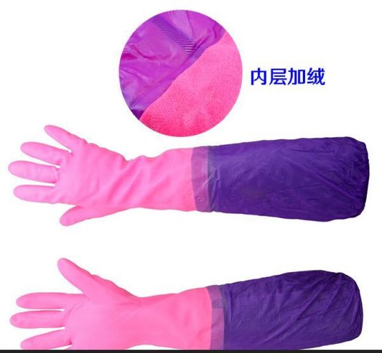 廠家熱銷2014年新產(chǎn)品加絨加長(zhǎng)家務(wù)手套  跑江湖新產(chǎn)品 擺地?cái)傂庐a(chǎn)品圖片