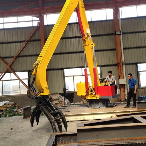 固定式抓鋼機 遙控液壓抓鋼機 加長臂抓草機 旋轉(zhuǎn)抓沙機價格圖片