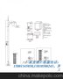 市人民驻运河区路灯杆太阳能灯杆 。监控立杆报价质量指标CAD图
