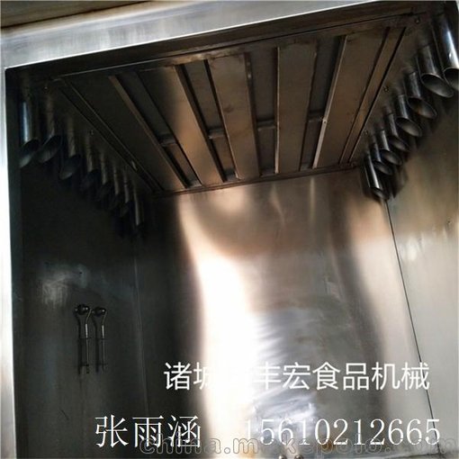諸城豐宏全自動煙熏爐 熟食烘烤上色煙熏爐 臘肉臘腸產(chǎn)品熏制設備圖片