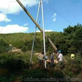 电信光纤普及山地架线线杆起立吊机立杆机