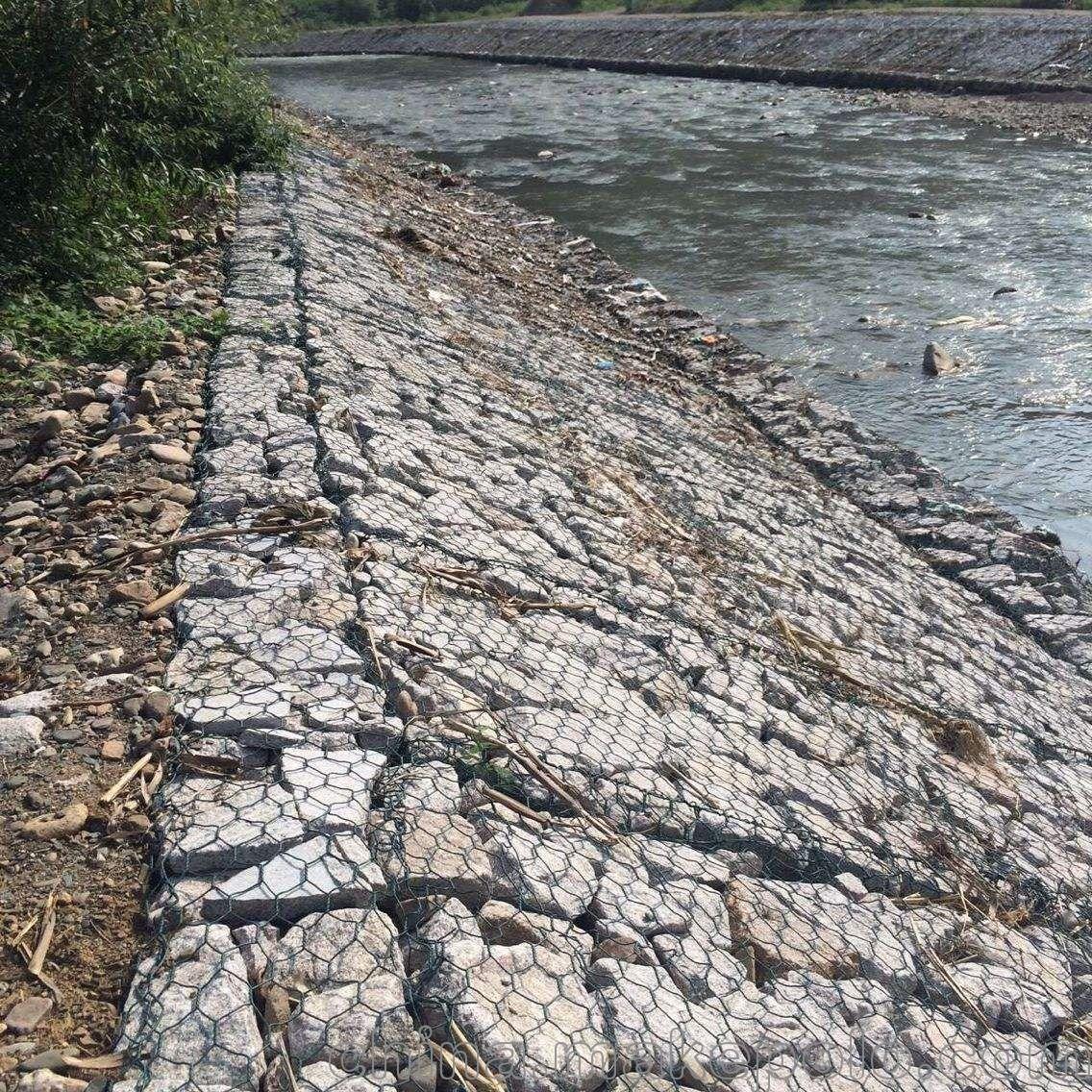 流域治理格宾网箱@热镀锌铅丝石笼河道堤坝防洪防汛