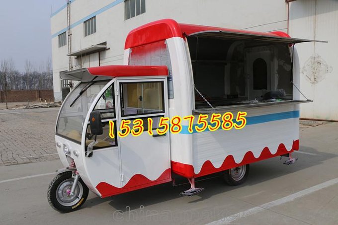 移動(dòng)三輪小吃車?yán)滹嬆滩柢噲D片