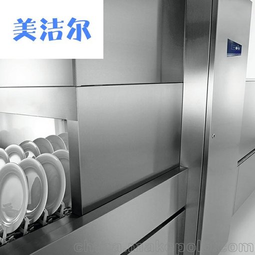 美潔爾_大食堂洗碗機專用_工廠_學(xué)校_長龍式洗碗機圖片