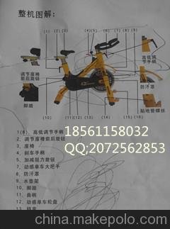 健身房設(shè)備室內(nèi)有氧健身器材動感單車廠家圖片