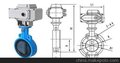 厂家直销DN200走水电动软密封蝶阀