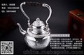 烟台华通白银工艺品巨作莲花提梁壶