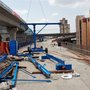 河南省 桥下施工作业台车 移动式吊装施工台车