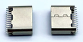 type-c母座 24P 夹板0.8mm 鱼叉脚 5.8长 USB连接器