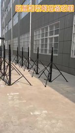 9米非金属材质升降天线杆，手动碳纤维伸缩监控杆，绝缘玻纤维