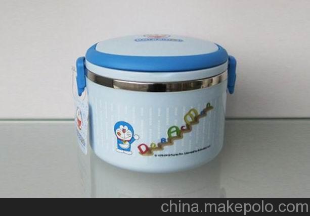 哆啦A夢便當盒 卡通不銹鋼保溫學生飯盒 機器貓 DM-1433