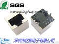 RJ45变压器插座POE功能，180度100M  网络连接器网络接口