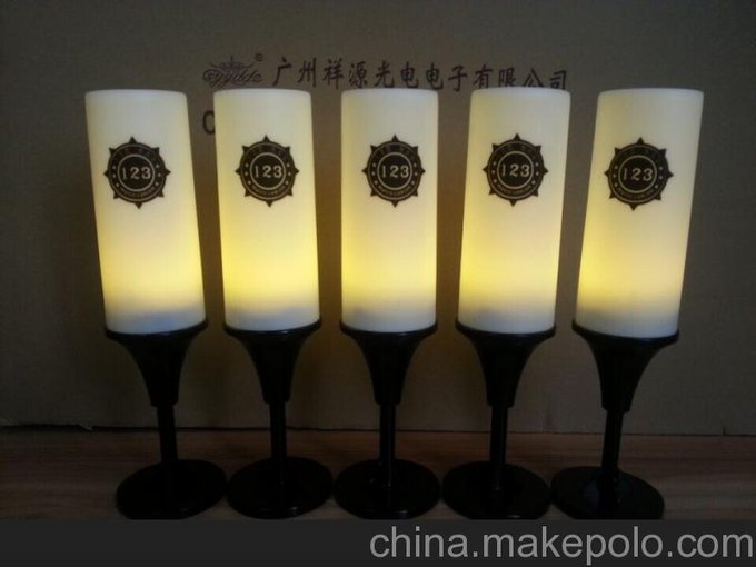 祥源酒吧LED圓形高腳充電臺燈圖片
