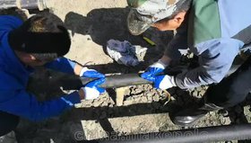 微孔管式曝氣器改造過(guò)程