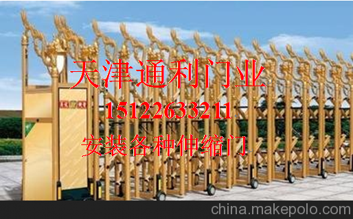 天津東麗區(qū)安裝定做各種伸縮門圖片