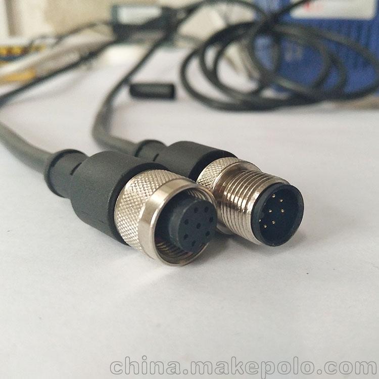 M12防水連接器 4芯 5芯 8芯