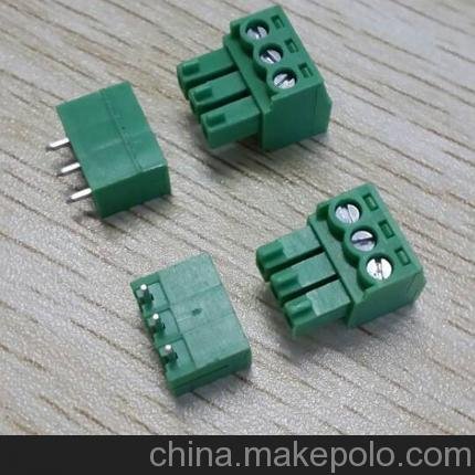 直銷插拔式PCB接線端子EX2EDGM381帶固定孔 2P/3P圖片