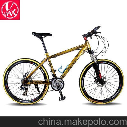 26寸碳鋼山地自行車(chē)21速雙蝶剎禧瑪諾山地車(chē)男女式禮品山地車(chē)圖片