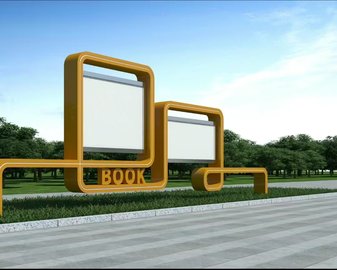 江西宜春 校園宣傳欄公示欄價值觀指示牌，文化長廊戶外廣告牌