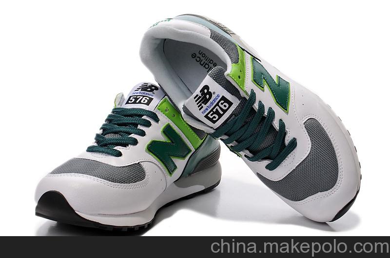 正品新百倫NewBalance正品代購576綠野仙蹤系列男鞋女鞋白綠