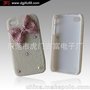 厂家供应 iPhone4/4s贴珍珠手机外壳 韩版卡通保护壳/套