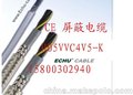 供应厂家直销CE欧标屏蔽电缆H05VVC4V5-K 4*6+（2*1）P