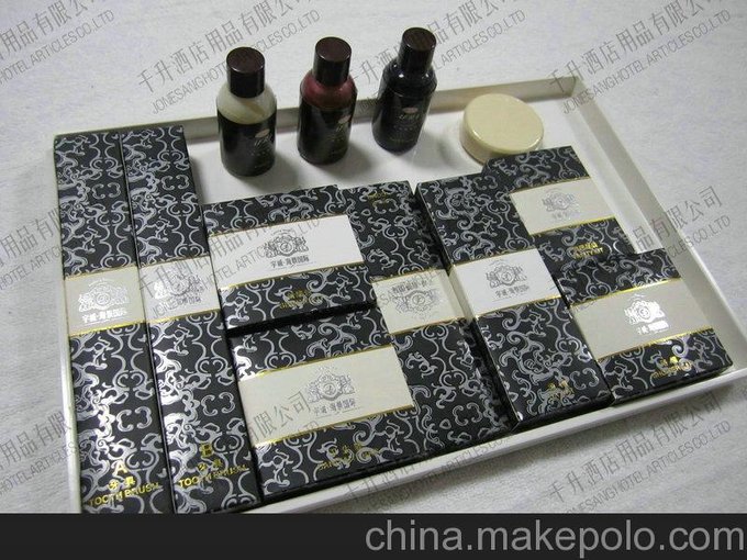 陜西西安市中高低檔賓館酒店一次性用品定做，印刷酒店名稱圖片