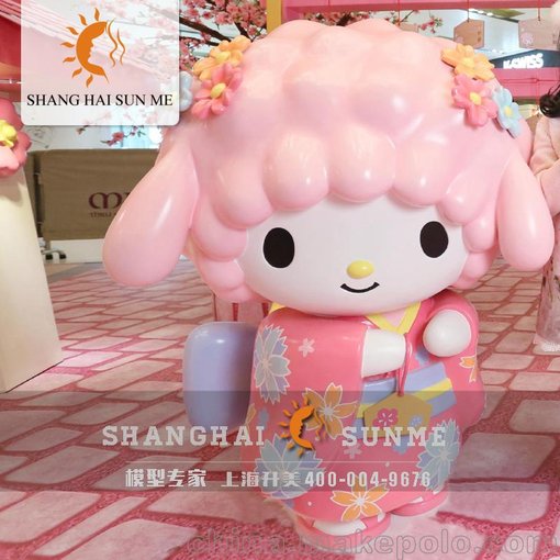 上海升美 卡通模型雕塑kimimi玻璃鋼雕塑 商場(chǎng)美陳擺件定制圖片