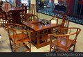 东阳清御府红木茶台茶桌圈椅茶台缅花非花茶桌5件套