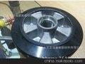 200x50铝芯高弹力橡胶轮 天然橡胶轮  高强度超耐磨