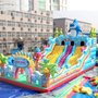 公园游乐场新款儿童充气滑滑梯 社区小孩城堡蹦蹦床厂家直销