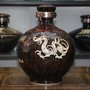陶瓷酒坛泡酒瓶密封带龙头定制10斤20斤30斤50斤雕刻白酒
