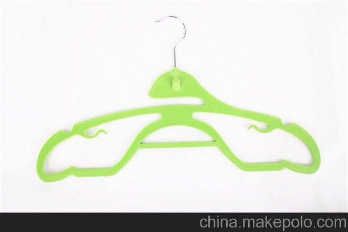 多功能通用植絨防滑男式衣架圖片