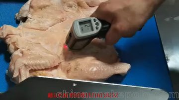 自动化切排骨块机 冷冻鸡鸭排骨切块机 鱼肉切块机