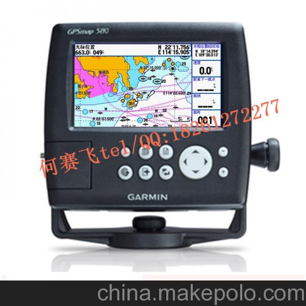 美國 佳明 GARMIN GPS MAP 580 船用導航 海圖儀內置天線 5寸