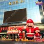 圣诞广场商场展示气模玛丽圣诞装主题展