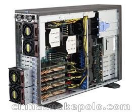 超微平臺 7048GR-TR 塔式 4GPU 雙路服務(wù)器平臺圖片