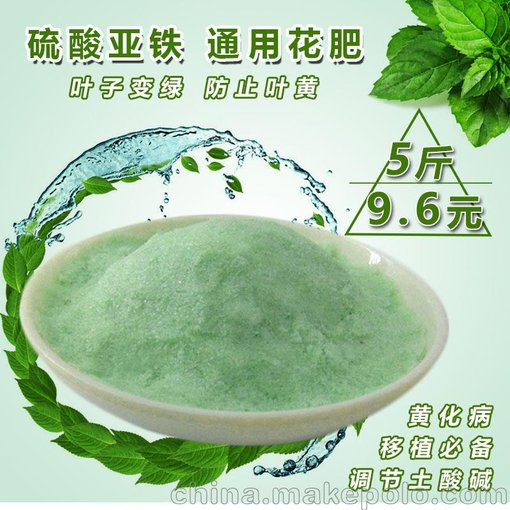 福建硫酸亞鐵花肥包郵，一水七水，綠礬，硫酸亞鐵廠家，花卉肥料圖片
