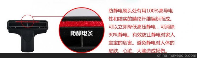 直銷美的吸塵器配件 三刷多用裝 清除犄角旮旯利器組合圖片
