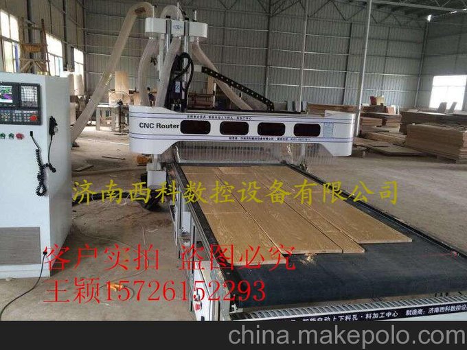 晉中市板式家具櫥柜衣柜PTP側孔木工數(shù)控開料機吸塑門板生產設備圖片