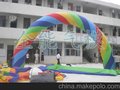 广州全优能充气半圆彩虹拱门 色彩搭配 尺寸可定做 厂价直销